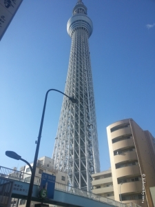 Le Tokyo Skytree, 634m.  Les séismes? Même pas peur.